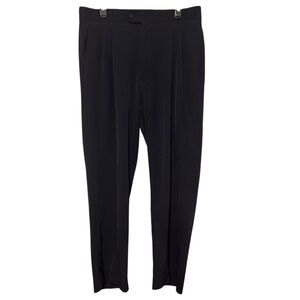 Smitty Officials Black Dress Pants Size 35 Pleated Referee Uniform Trousers NWOT